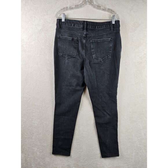 Time And Tru Women's Slim Denim Black Jeans Size 14 - Picture 3 of 3